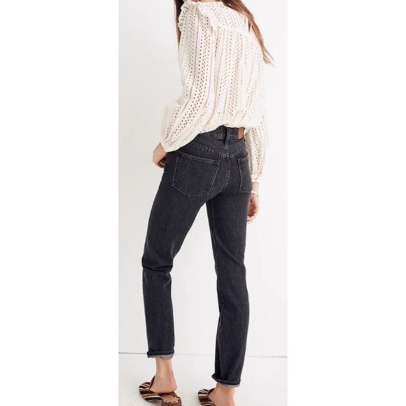 Madewell Perfect Vintage Jean in Roxstone Wash: Knee-Rip Edition 30 cropped - Picture 14 of 14